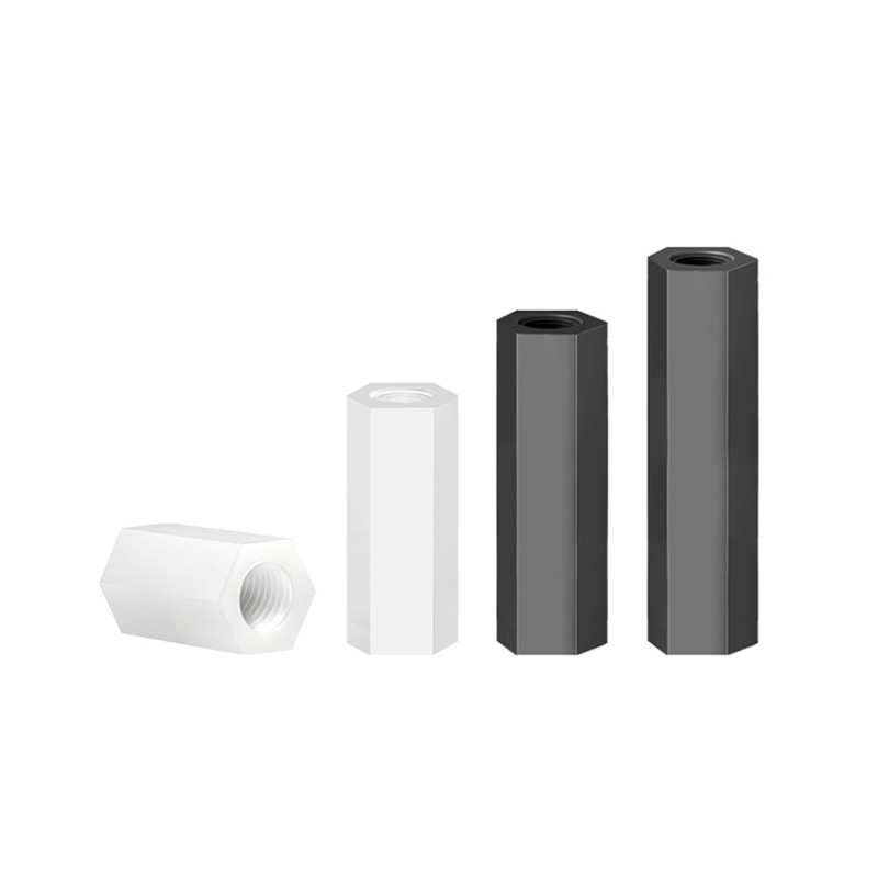 Colonne en nylon Isolement colonne accessoires électriques de noix de nylon hexagonale