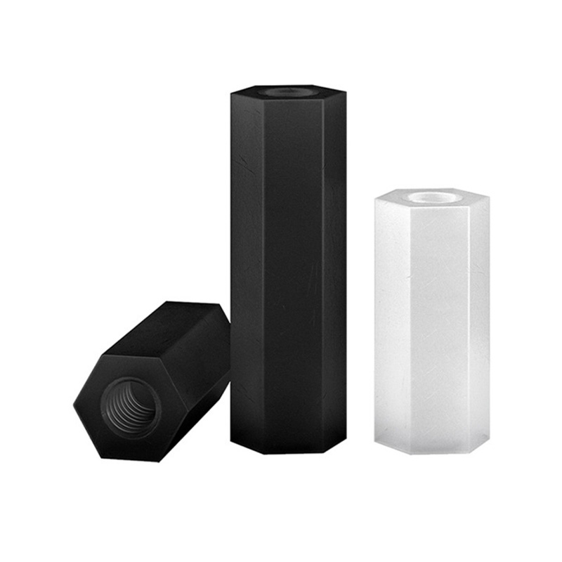 Colonne en nylon Isolement colonne accessoires électriques de noix de nylon hexagonale