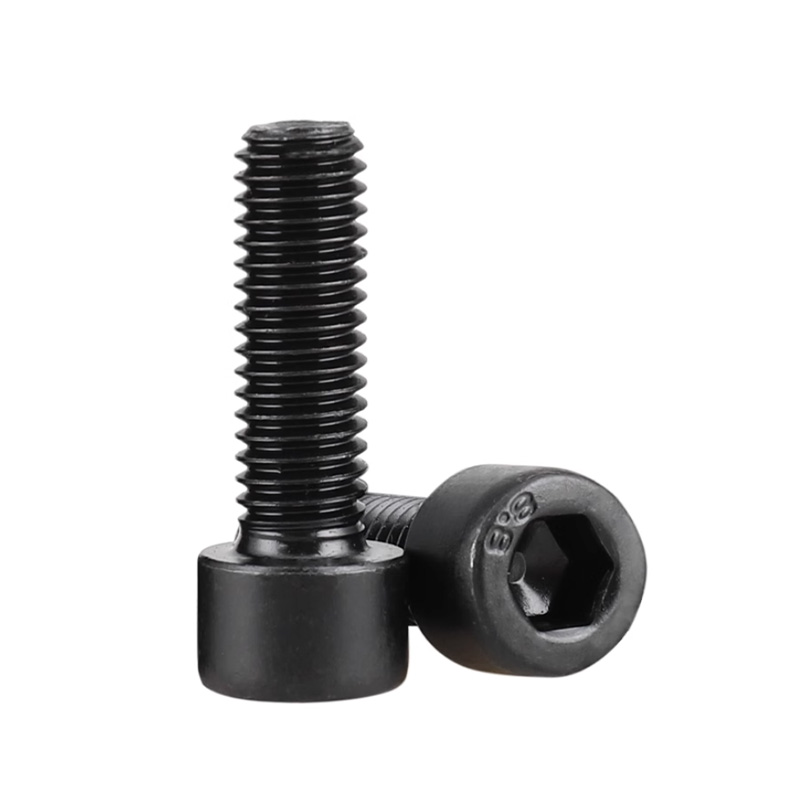 A2 70 Vis de douille hexagonale en acier inoxydable noir