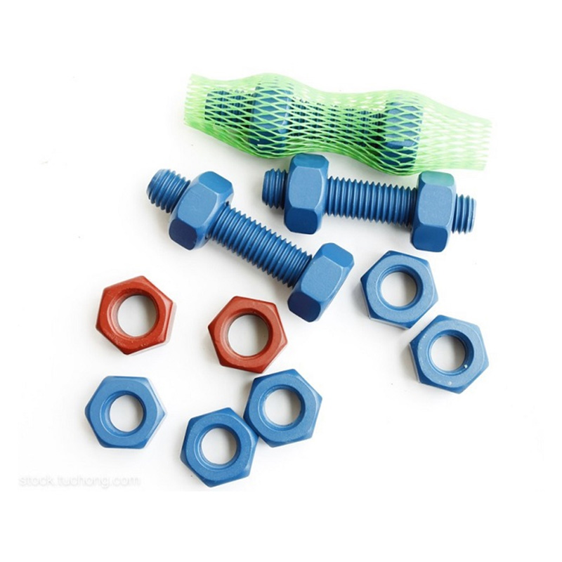 Téflon Blue Stud Bolts Marine Anti-Corrosion Utilisation spéciale