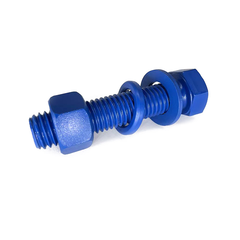 Grade 10.9 12,9 8,8 A2 70 Vis hexagonale en acier inoxydable Vis en revêtement bleu
