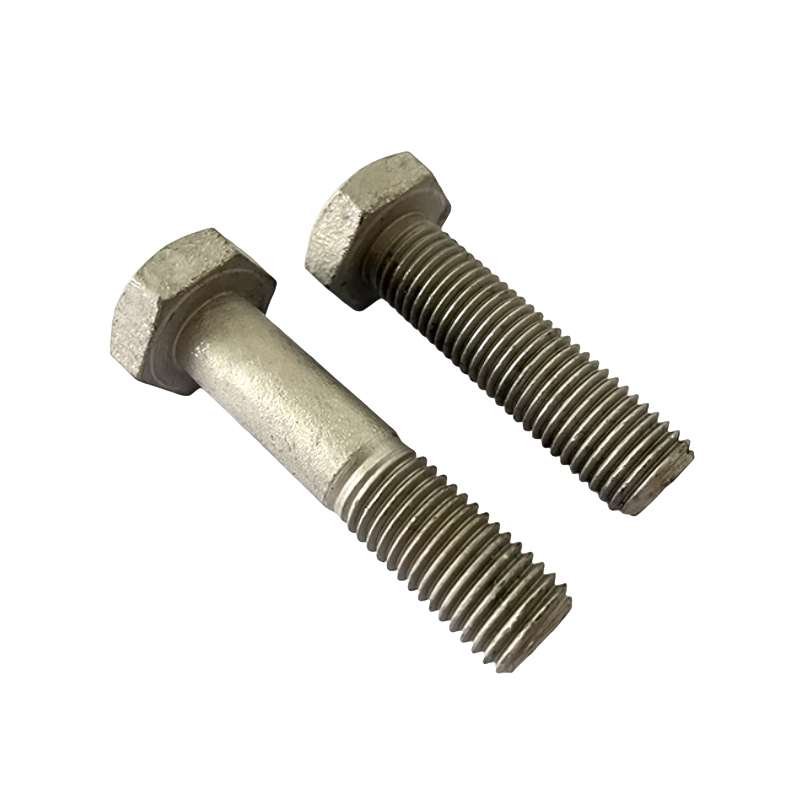 Boulons hexagonaux externes galvanisés en acier au carbone M6*100