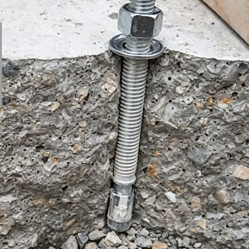 Boulon d'ancrage galvanisé à chaud en acier au carbone ASTM F1554