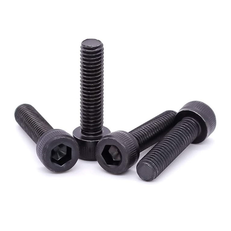 Vis à tête cylindrique à six pans creux en acier allié de qualité 12.9, oxyde noir, M3-M24 Vis à tête cylindrique à six pans creux en acier allié de qualité 12.9, oxyde noir, M3-M24