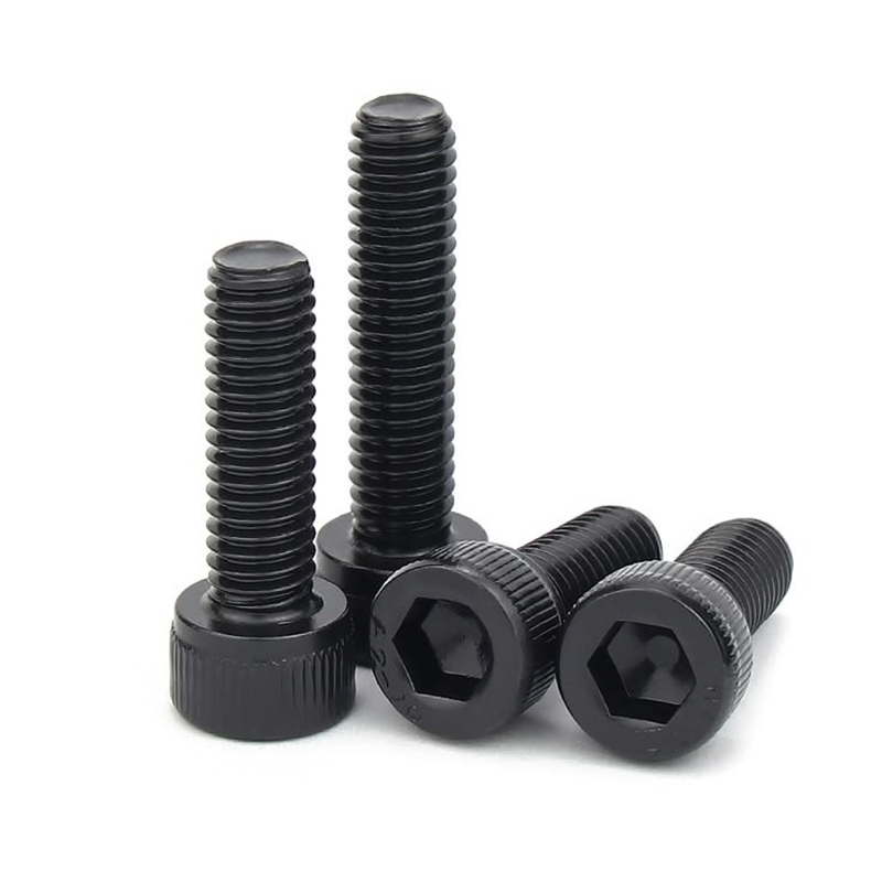 Vis à tête cylindrique à six pans creux en acier allié de qualité 12.9, oxyde noir, M3-M24 Vis à tête cylindrique à six pans creux en acier allié de qualité 12.9, oxyde noir, M3-M24
