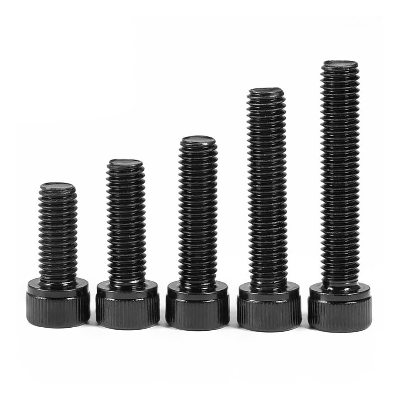 Vis à tête cylindrique à six pans creux en acier allié de qualité 12.9, oxyde noir, M3-M24