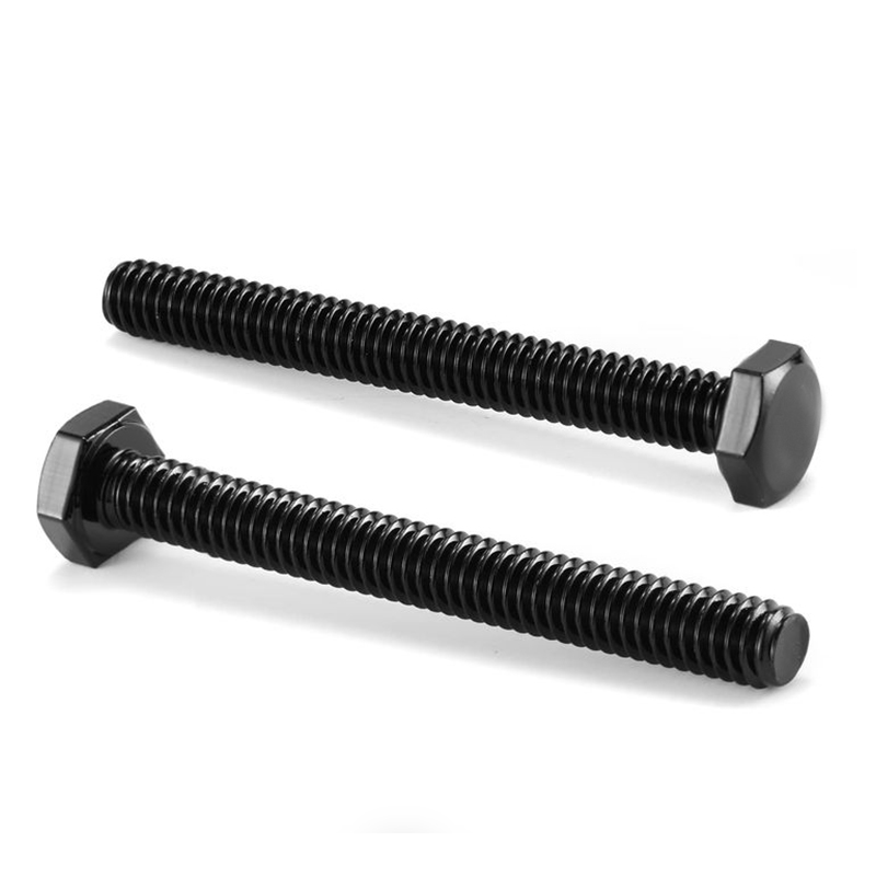 Boulon hexagonal à filetage complet en oxyde noir SS304 A2-70 DIN 933