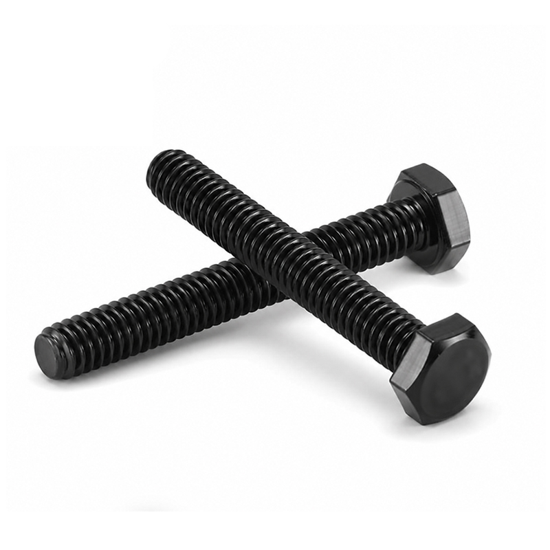 Boulon hexagonal à filetage complet en oxyde noir SS304 A2-70 DIN 933