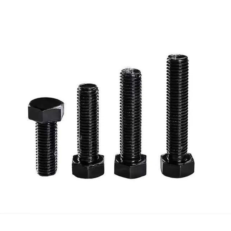 Boulon hexagonal à filetage complet en oxyde noir SS304 A2-70 DIN 933